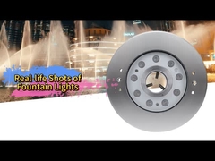 Lumière de fontaine en acier inoxydable étanche LED sous-marine lumières de piscine IP68 chaud lumière laser blanche fou