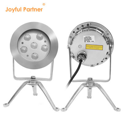 Projecteur sous-marin LED RGBW en acier inoxydable 316, contrôle DMX512, 12V 24V, changement de couleur multiple