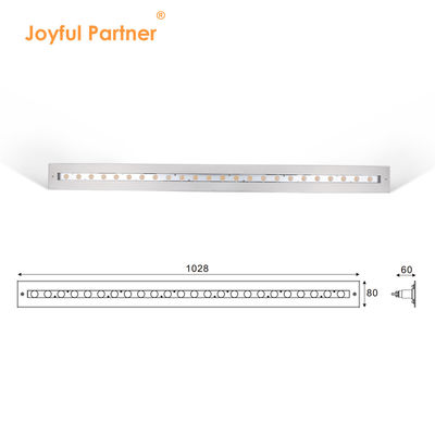 Lampe de piscine sous-marine linéaire IP68 48W RGB en acier inoxydable 316