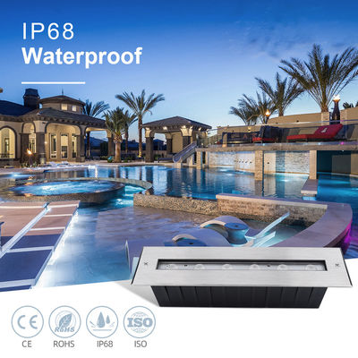 Nouveau rectangle faisceau asymétrique lumineux IP68 SS316L lumière sous-marine LED lumière submersible