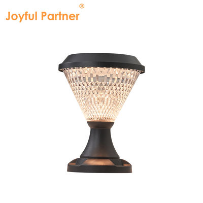 Énergie alimentée par la lumière de pilier 5W/3.7V Panneaux de ralentissement polycristallins Epistar DIA 200mm télécommande RVB
