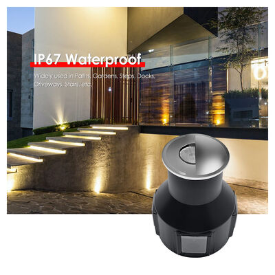 Lumières souterraines LED 3W AC 85-265V 1/2/3/4 L'objectif optique côté DIA55MM*H55MM avec câble d'alimentation 0,5M