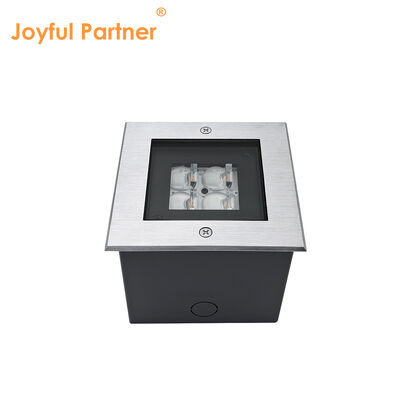 Lumières souterraines LED carrées 24V 8W 3000K 316 plaque de face en acier inoxydable avec manche ABS