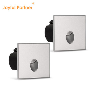 Applique murale et de sol LED encastrée 1W 3W IP65 Blanc 3000K Aluminium 80*80MM