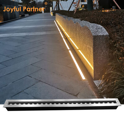 Éclairage linéaire LED enterré 12W 24W 48W DC24V 1000MM 1 mètre Acier inoxydable 316 IP67 Type encastré