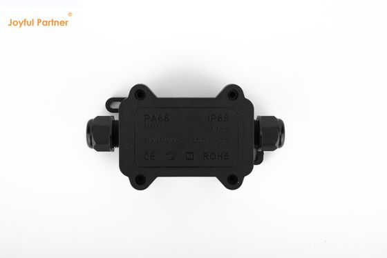 qualité  Black IP68 Quick Connector 24A 450VAC Waterproof Junction Box 2 Pin usine