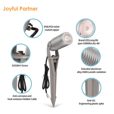 DC 24V 10W Led Spot Spike Yard Light RGBW 4 en 1 Portable éclairage extérieur étanche