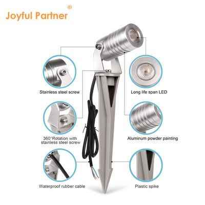 LED Spike 1w 2w 3w Outdoor Garden Spotlight Courtyard Landscape Light pour le jardin des arbres