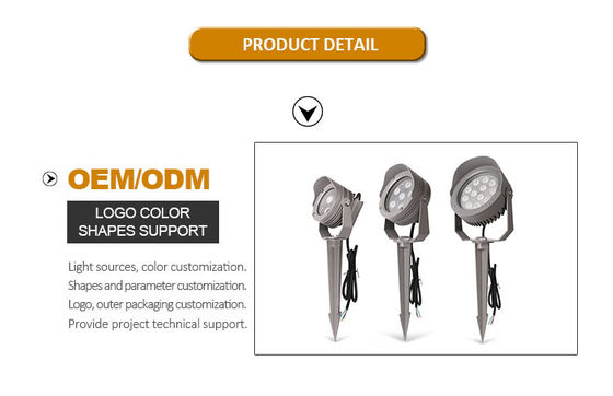 IP65 12V DC Dimming décoratif projecteur LED en aluminium lampe de paysage extérieure