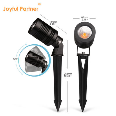 COB Éclairage de paysage réglable 10W 24V ou 100~240VAC RGBW Corps en aluminium 4in1 Pour le chemin de la cour