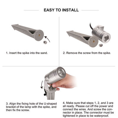 Éclairage à l'eau IP65 LED en aluminium