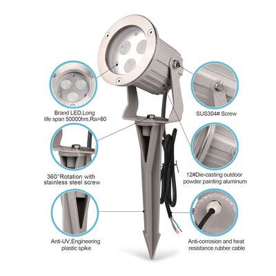 RGB paysage coloré Arbre extérieur Spot Lumières imperméables à l'eau 9W jardin LED projecteur