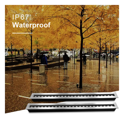 Lumière linéaire sous terre 24W DC24V imperméable à l'eau Nouveau corps en aluminium IP67 et acier inoxydable 316