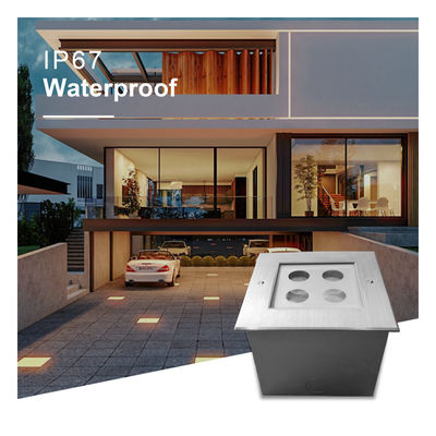 12V de courant continu à pas de sol LED extérieur sous-sol IP67 enterré 3W 4W 8W