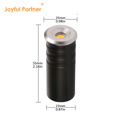 Mini LED Marchepied Lumineux Façade Inox LED 1W CREE XPE Avec Boîtier Arrière Aluminium