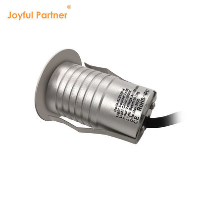 Lumière d'enterrement à LED en acier inoxydable 316 1w 2w 3w DC 24v avec boîte arrière en plastique pour l'aménagement paysager