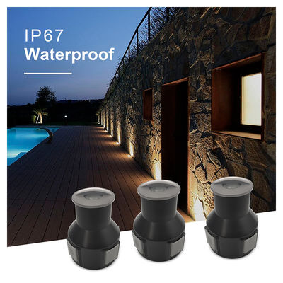 IP67 Éclairage extérieur par sol à basse tension en verre glacé