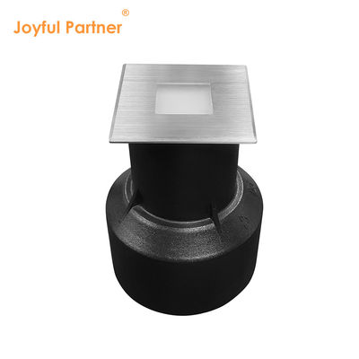IP67 LED Éclairage au sol 1W 2W 3W Carré en retrait Type SS Couverture Glaçage glacé sans lentille