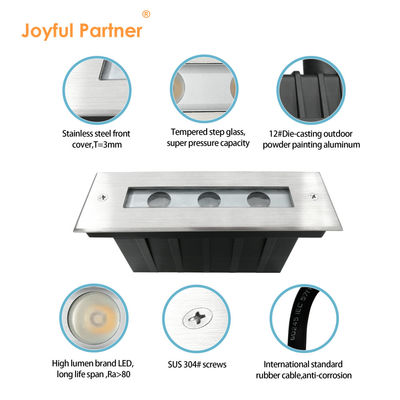 6w Rectangle Recessed Lumières linéaires originales Cree LED Couleur unique Avec certification CE ROHS L195mm