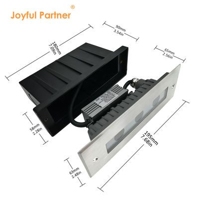 6w Rectangle Recessed Lumières linéaires originales Cree LED Couleur unique Avec certification CE ROHS L195mm