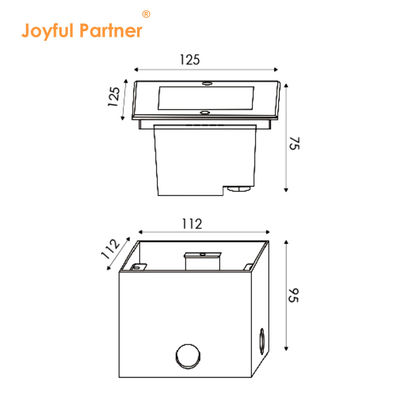 Lumière de jardin en extérieur à l'origine CREE/OSRAM LED 12V DC24V 4W 8W Couverture en acier inoxydable
