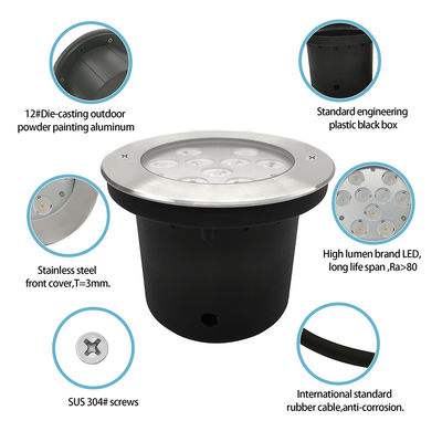 Lumière souterraine LED à haute puissance 9W en extérieur