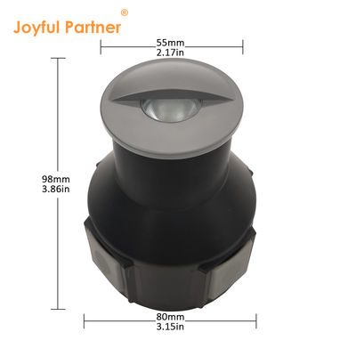 IP67 Lumière de pas en retrait émettant de la lumière de côté à semi-ombrage