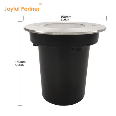 Projecteur de chemin latéral encastré IP67 3W 6W 9W Couvercle 316SS Boîtier arrière en plastique DC24V Pour éclairer votre jardin