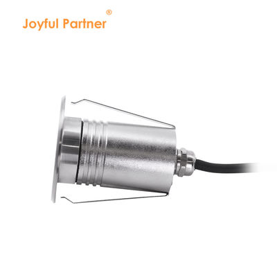Lumière de piscine souterraine à LED mini recouverte de 1W 2W IP68 3000k 12V / 24V DC
