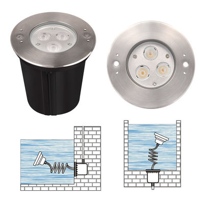Lumière sous-marine 316 en acier inoxydable RGB