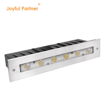 Lumière sous-marine linéaire 316 en acier inoxydable DMX 512 RGB 12W DC24V Lentille asymétrique RGB3IN1