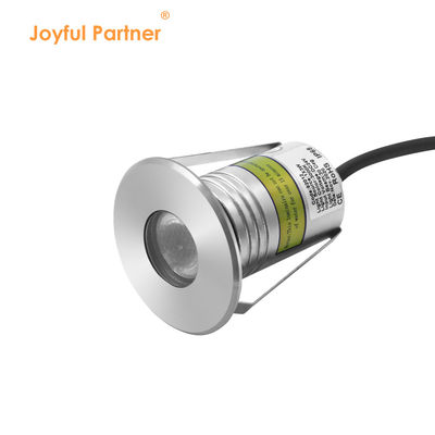 Lampes de piscine colorées RGB3 en 1 en acier inoxydable, mini lampe LED encastrée sous-marine 3W DC 24V avec manchon de montage en plastique