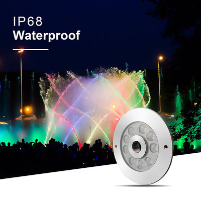 27W 3in1 RGB LED Fountain Light en acier inoxydable DC24V basse tension pour la place commerciale
