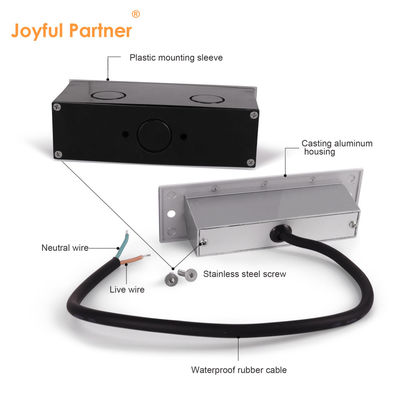 Rectangle 220V 5W LED Wall Pack Lumières IP65 3000K Éclairage extérieur de la passerelle