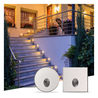 Lampe de mur LED intelligente IP65 Aluminium Carrosserie carré Forme DC 24v 1w 2w 3w Lumière d'escalier LED Pour le couloir