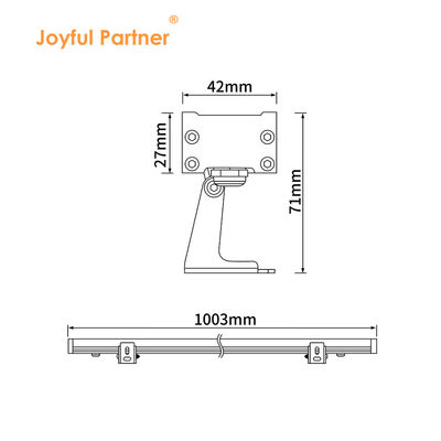 Couleur en aluminium 18W LED Lumières de lave-vaisselle extérieures étanches Lumière linéaire