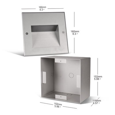 6W COB Lampes murales d'escalier en retrait IP65 pour les couloirs