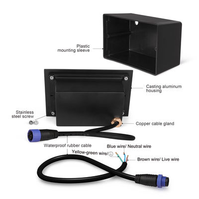 Lumière de paroi en retrait LED SMD 6W IP65 Lumière de sol enterrée