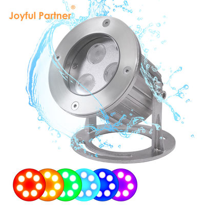 IP68 RGB Fountain LED Lumières sous-marines en acier inoxydable LED Fountain Spot Light