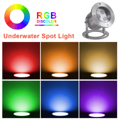 IP68 RGB Fountain LED Lumières sous-marines en acier inoxydable LED Fountain Spot Light