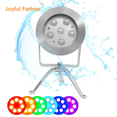 Lumière LED sous-marine de 24 V DC en acier inoxydable 316 DMX512 contrôleur