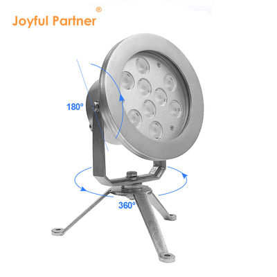 Couleur RGBW Fontaine d'eau LED Lumières DMX Contrôle Lumière sous-marine en acier inoxydable