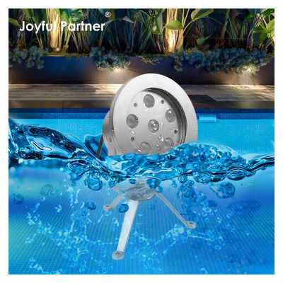 Lampe à fontaine LED 6*2W RGB DMX en acier inoxydable316 Corps DC12V/24V IP68 Pour piscines
