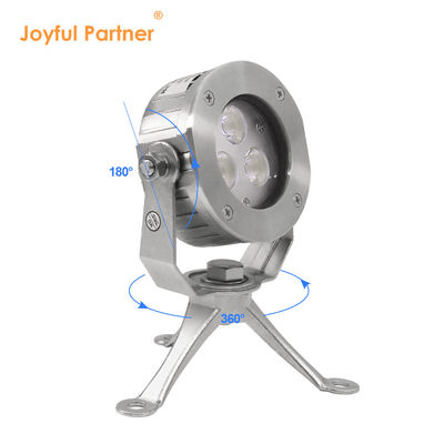 Contrôle de haute qualité DC24V 304 en acier inoxydable DMX512 RGBW IP68 12w LED