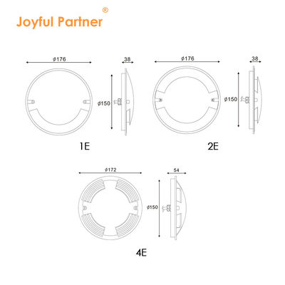Lumières extérieures à LED IP67 Diamètre 70 mm 3W Lampe montée en surface Lampes à LED encastrées Avec garantie de deux ans
