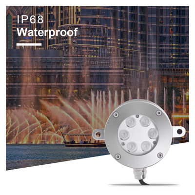 OEM ODM DMX Contrôle RGB LED Fountain Light IP68 étanche 6*2W 6*3W RGB couleur LED avec support de type U