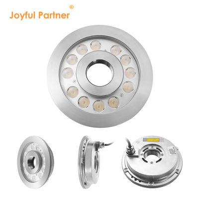 Lumière de fontaine LED haute puissance IP68 en acier inoxydable avec trou au centre