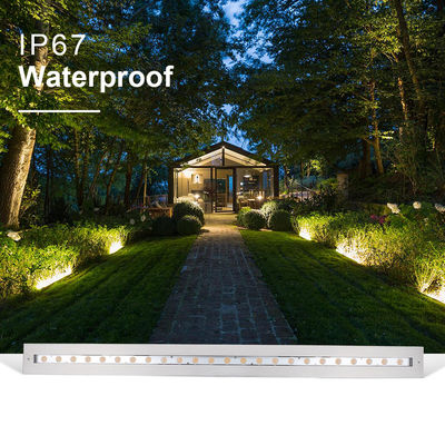 Lumière à barre linéaire IP68 extérieure imperméable à l'eau en acier inoxydable DMX512 RGB+3000k Lumière sous-marine
