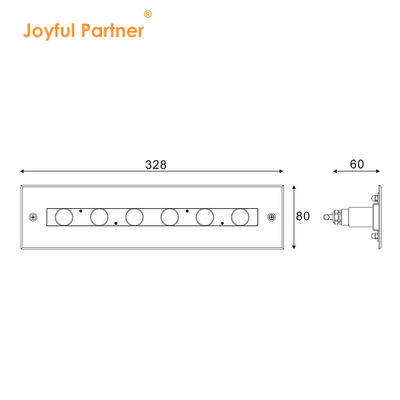 Éclairage sous-marin linéaire en acier inoxydable 316L