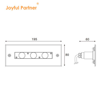Acier inoxydable léger linéaire sous-marin en retrait 316L garantie 2 ans